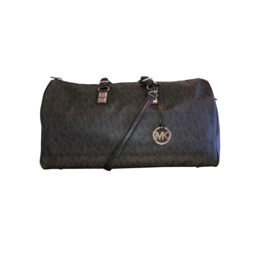 Michael Kors Jet Set Monogram Leather Duffle